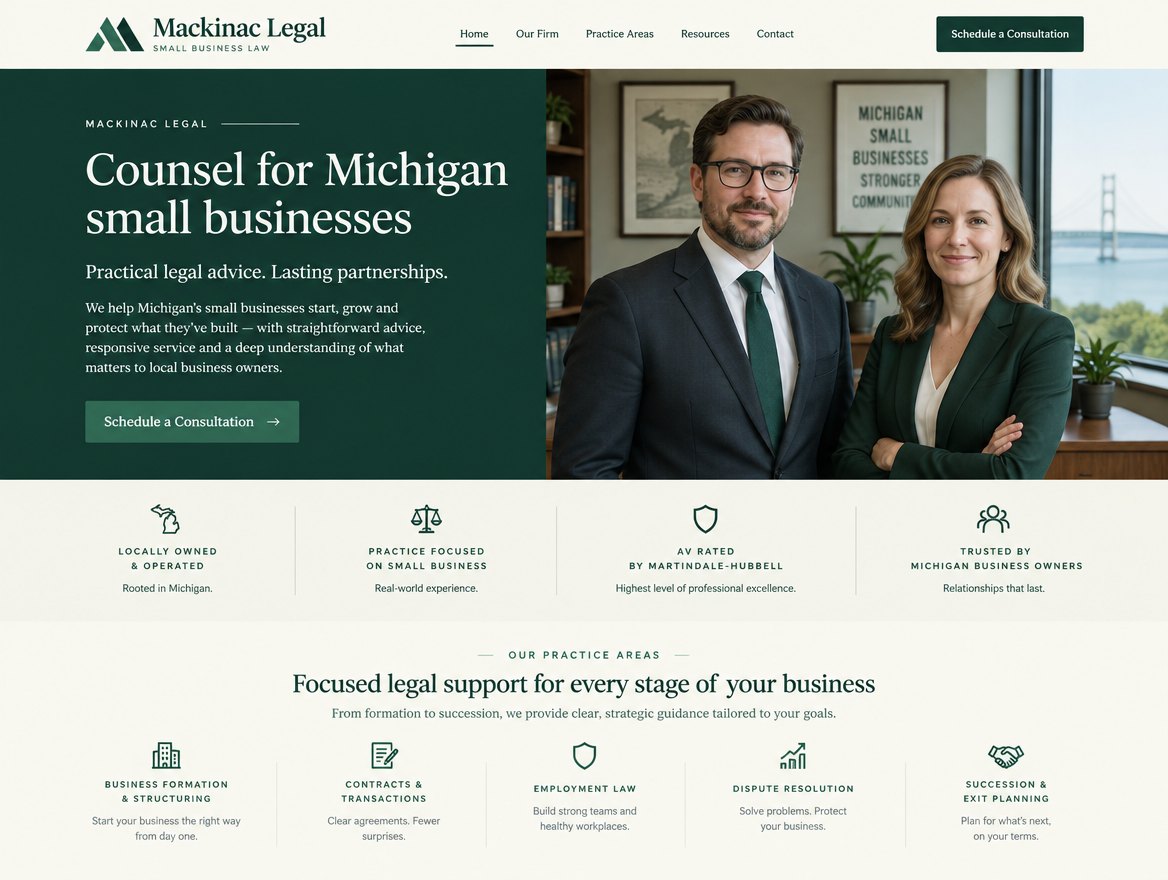 Mackinac Legal homepage